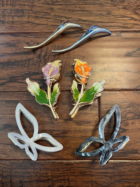 Target Other - Butterfly and flower claw clips!